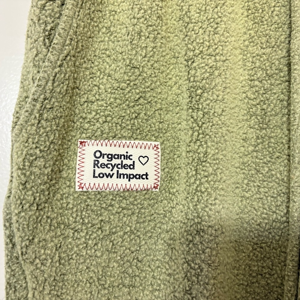 People of Leisure Green Joggers Size L Organic Cozy Lounge Sweatpants - Picture 5 of 11